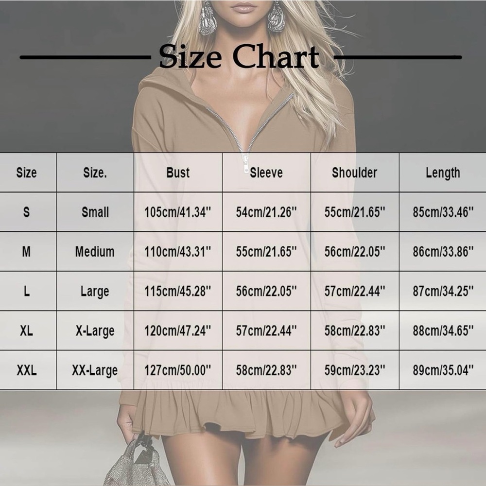 White Long Sleeve Hooded Mini Dress/Cover Up w/ Front Zipper & Ruffle Trim Small - Picture 2 of 7